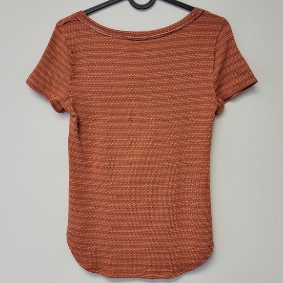 Free People Polk Tee Copper Orange S - Picture 4 of 10